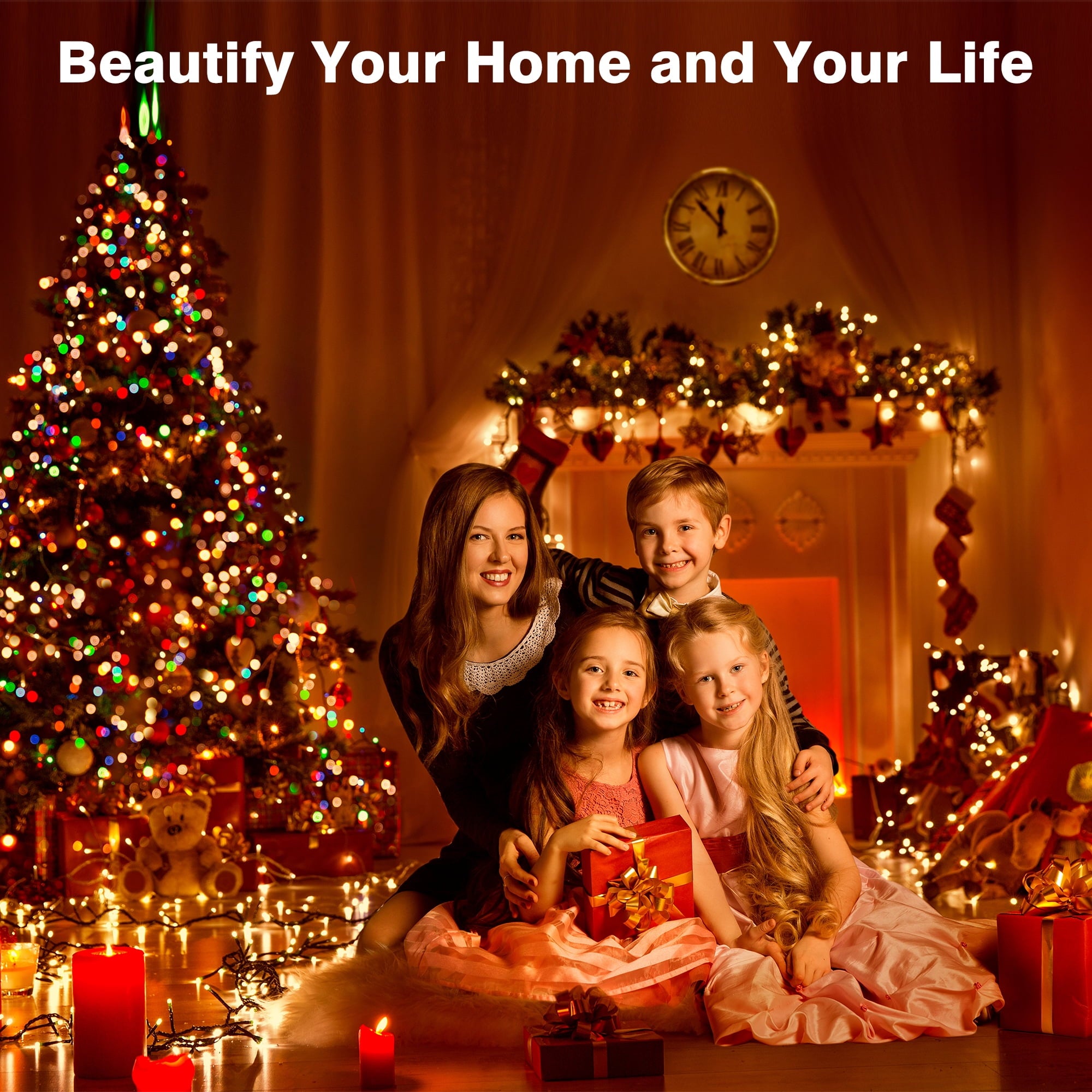 SUGIFT LED Strip Lights 16.4ft Multi-Color Lights Outdoor / Indoor RGB LED Light Strip with Remote