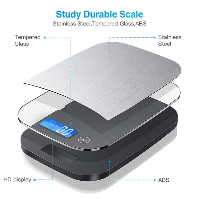 SUGIFT Food Kitchen Scale, 22lb Digital Kitchen Scale with 1g/0.1oz Precise Graduation