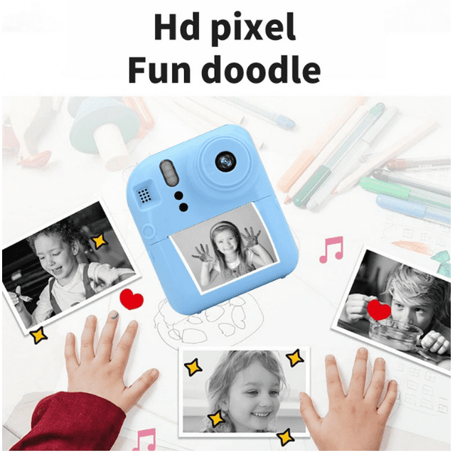 SUGIFT Kids Camera Instant Print Camera for Kids Digital Video Cameras for Toddler Girls Toys Age 6-12 Blue