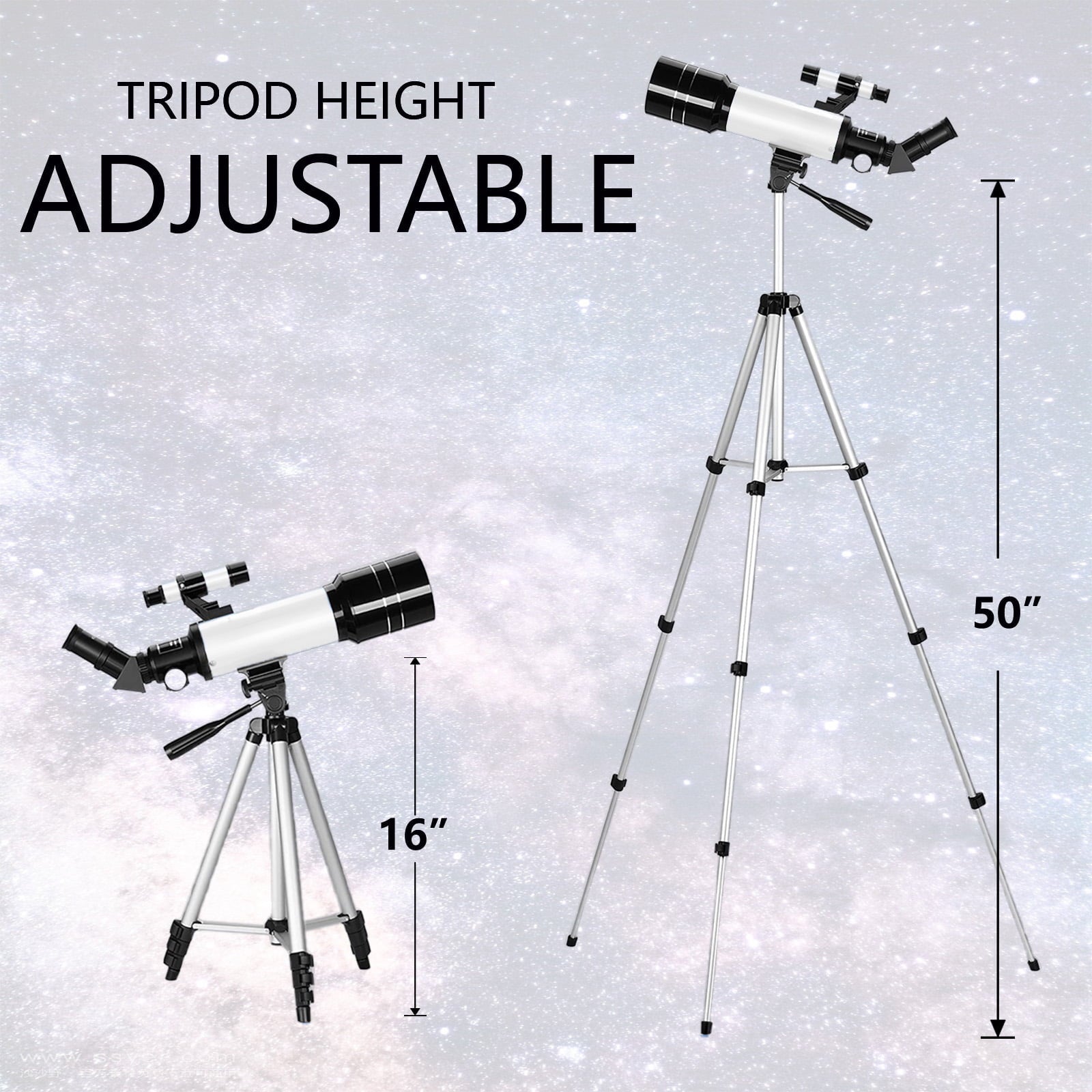 YouYeap Telescope High-Quality 70mm Aperture 400mm Travel Telescope for Kids Adults