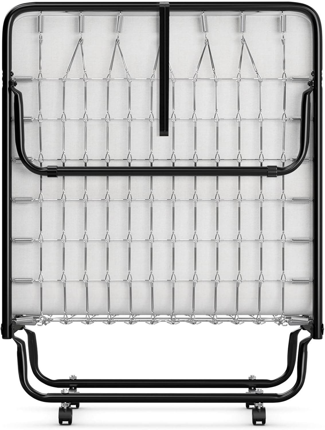 SUGIFT Deluxe Diplomat Folding Bed with Mattress for Adults, Twin Size, Portable Foldable Bed with Luxurious Memory Foam Mattress and Super Strong Frame