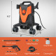 2400 PSI Electric Pressure Washer with 4 Universal Wheels,Orange