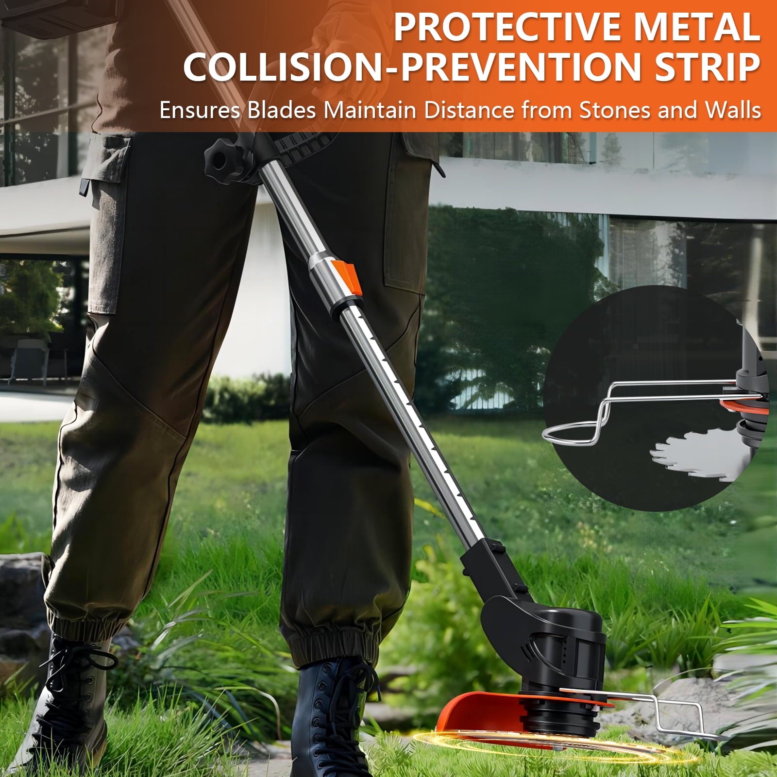 SUGIFT Cordless 12 inch String Trimmer and Blower Combo