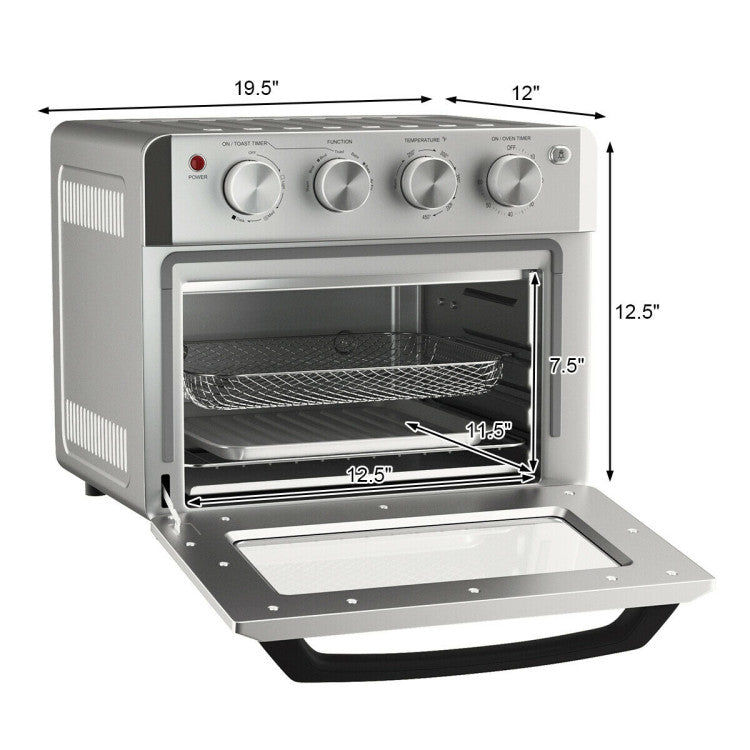 SUGIFT 19 Qt Dehydrate Convection Air Fryer Toaster Oven with 5 Accessories