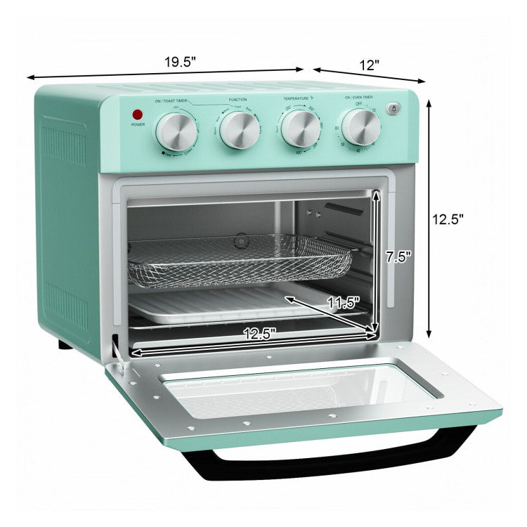 SUGIFT 19 Qt Dehydrate Convection Air Fryer Toaster Oven with 5 Accessories