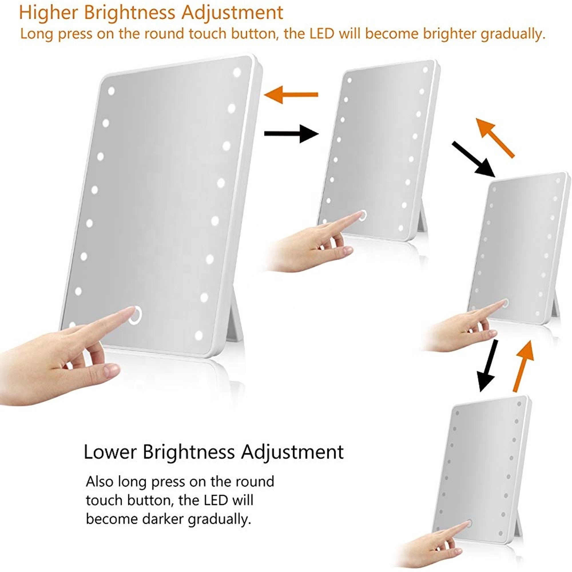 Vebreda Makeup Mirror with Lights LED Vanity Mirror White