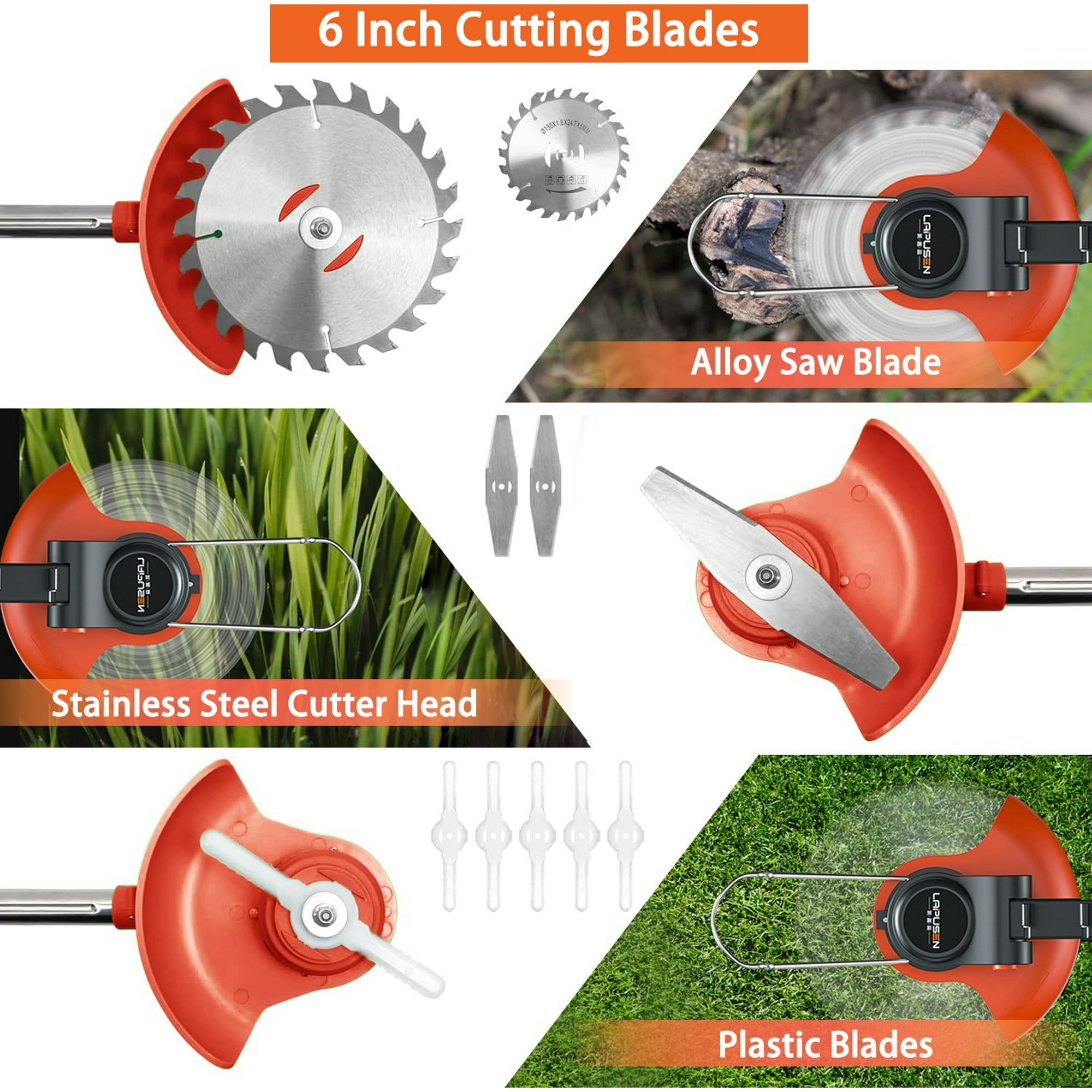 SUGIFT 21V Cordless String Trimmer and Edger with 1.5 Ah Battery and Charger