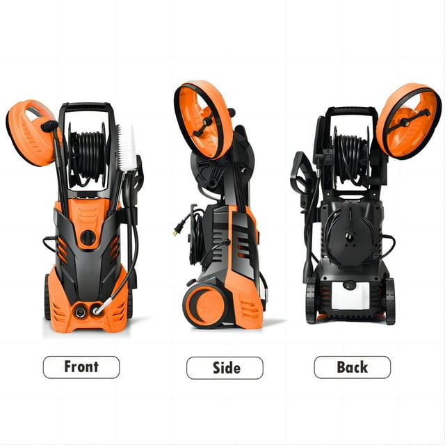 SUGIFT 3000PSI Electric Pressure Washer Cleaner 2.0 GPM 2200W with Hose Reel