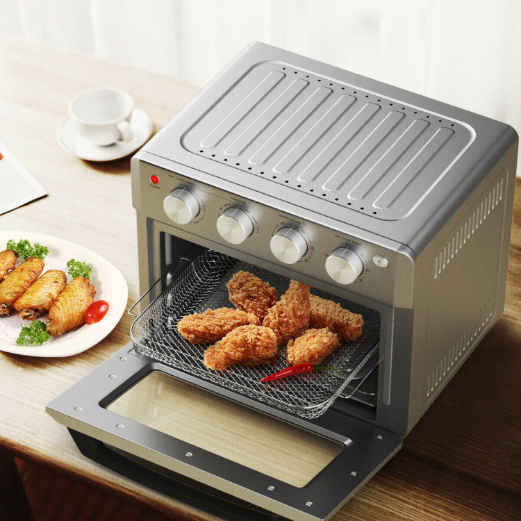 SUGIFT 19 Qt Dehydrate Convection Air Fryer Toaster Oven with 5 Accessories
