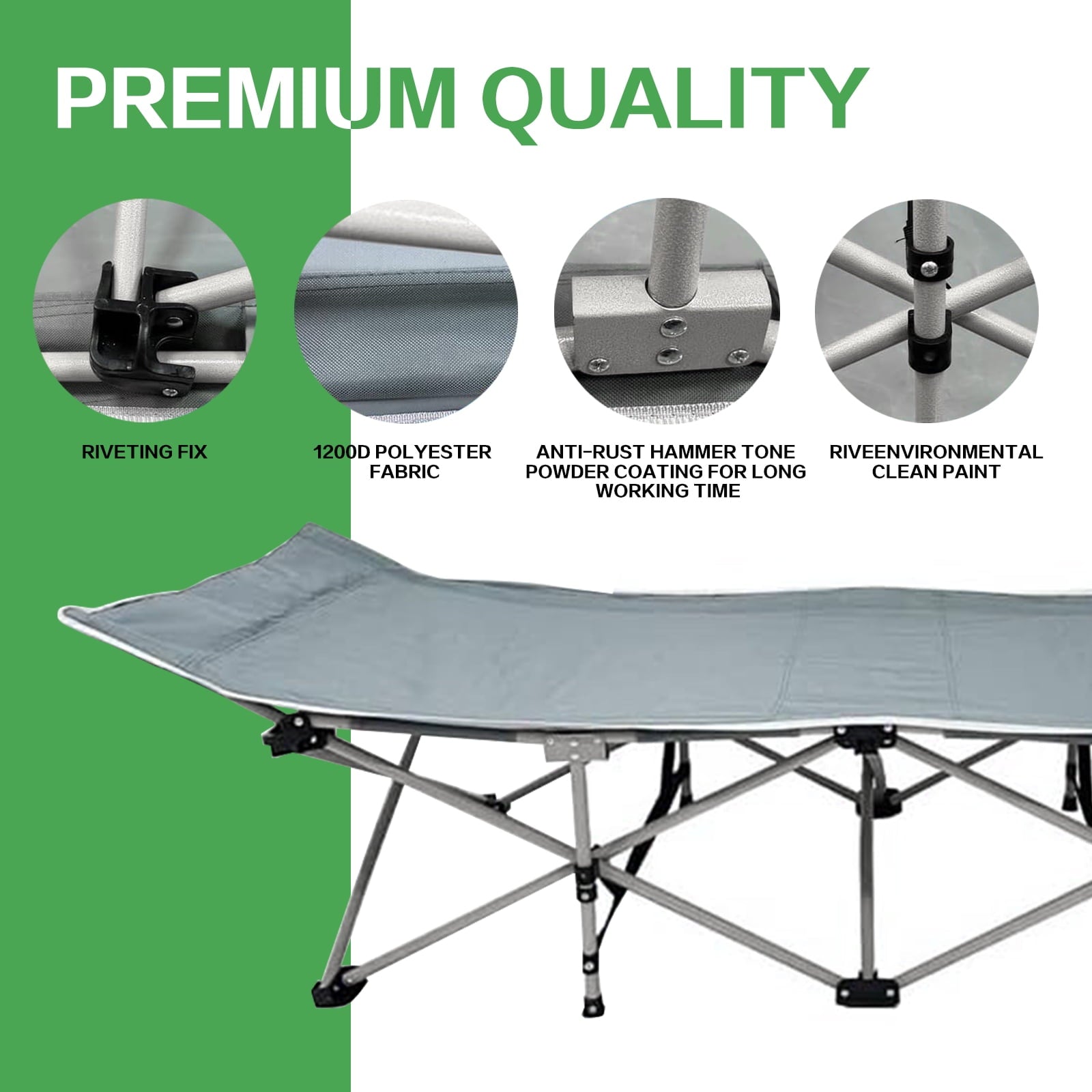 SUGIFT Camping Folding Cot Portable Folding Bed