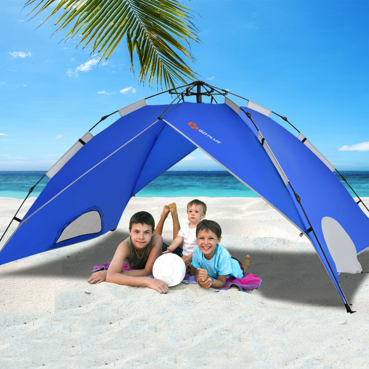 SUGIFT 2-in-1 4 Person Instant Pop-up Waterproof Camping Tent