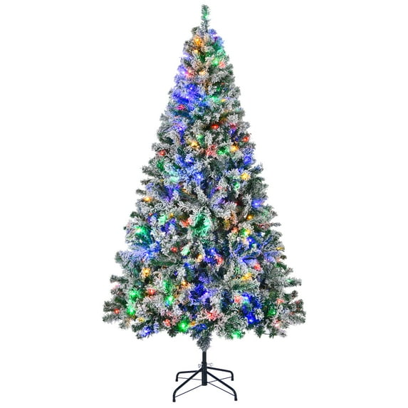 SUGIFT 6 Feet Pre-Lit PVC Artificial Carolina Pine Tree with LED Lights