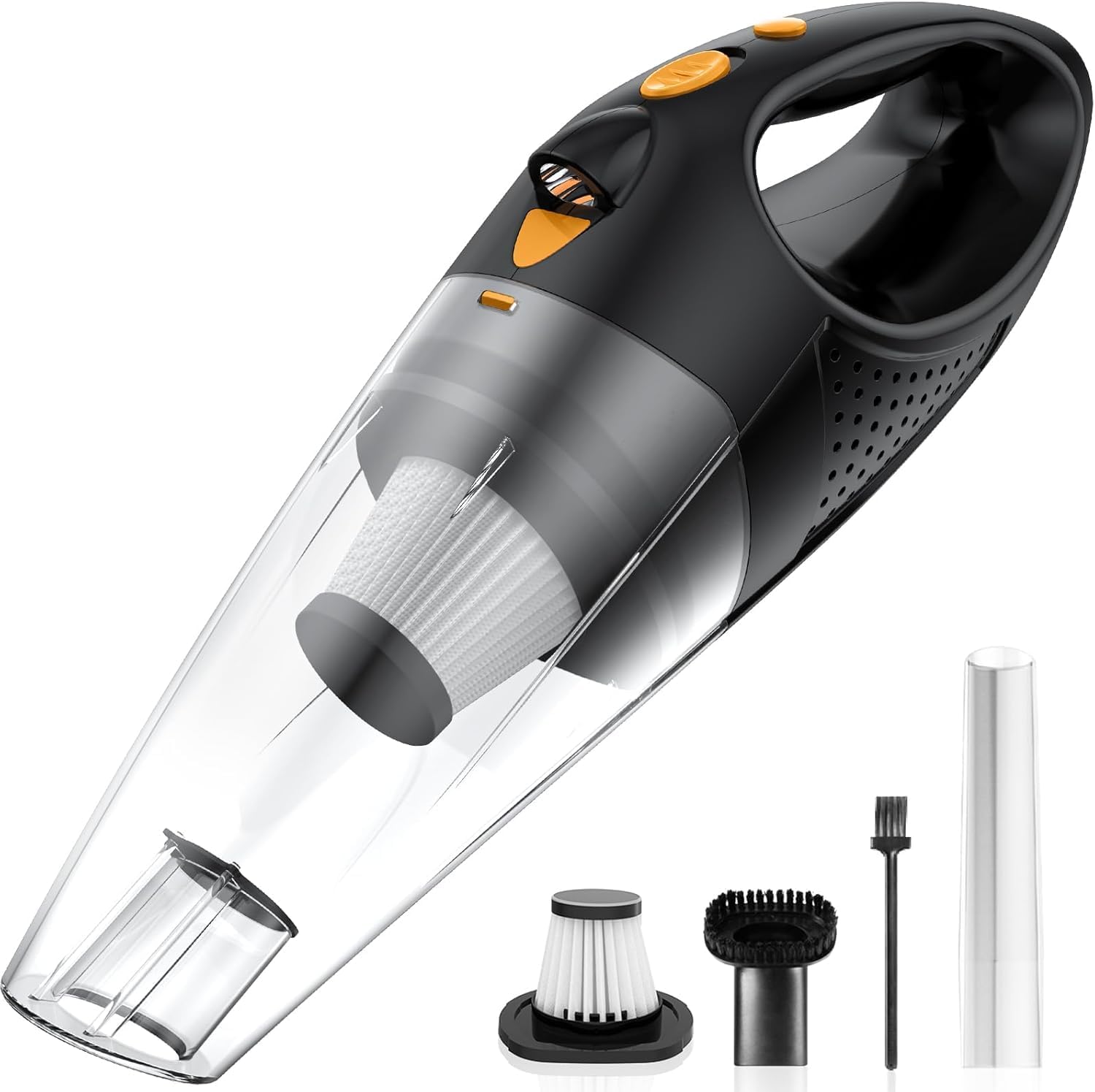 SUGIFT Handheld Vacuum Cordless with 2 Filters, Car Vacuum Cleaner High Power with Fast Charge Tech, Portable Rechargeable Mini Vacuum