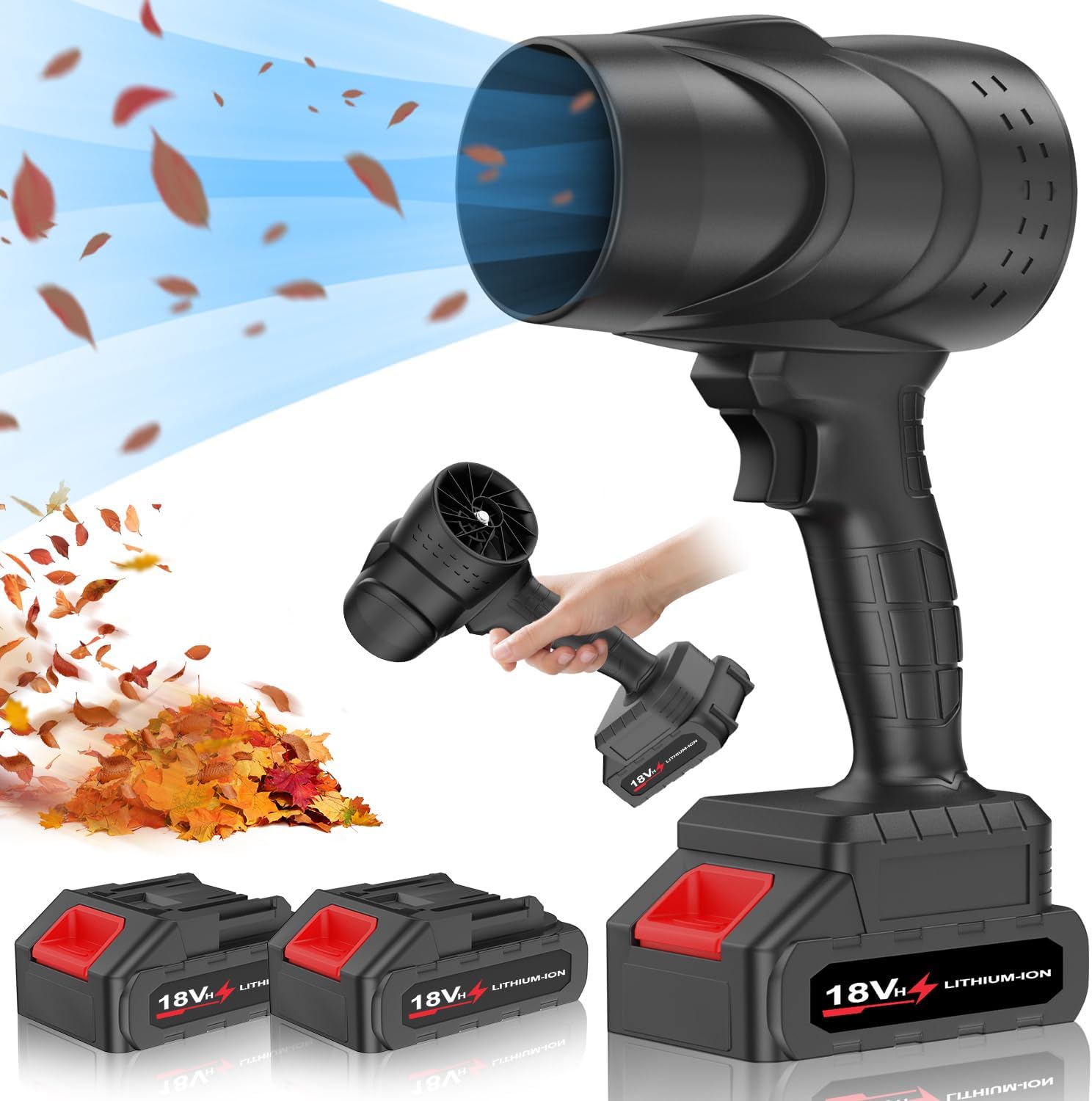 SUGIFT Leaf Blower Cordless with Battery, Portable Handheld blowers