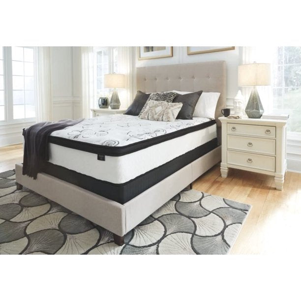 SUGIFT 12 Inch Plush Hybrid Mattress, Queen