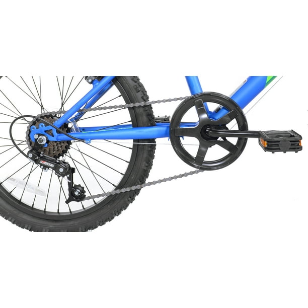 SUGIFT 20inch Crossfire 6-Speed Boys Mountain Bike, Blue/Green