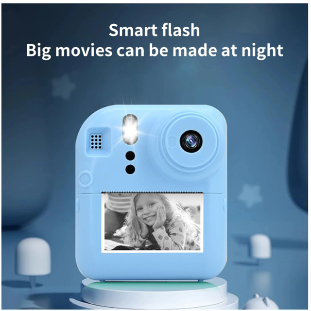 SUGIFT Kids Camera Instant Print Camera for Kids Digital Video Cameras for Toddler Girls Toys Age 6-12 Blue
