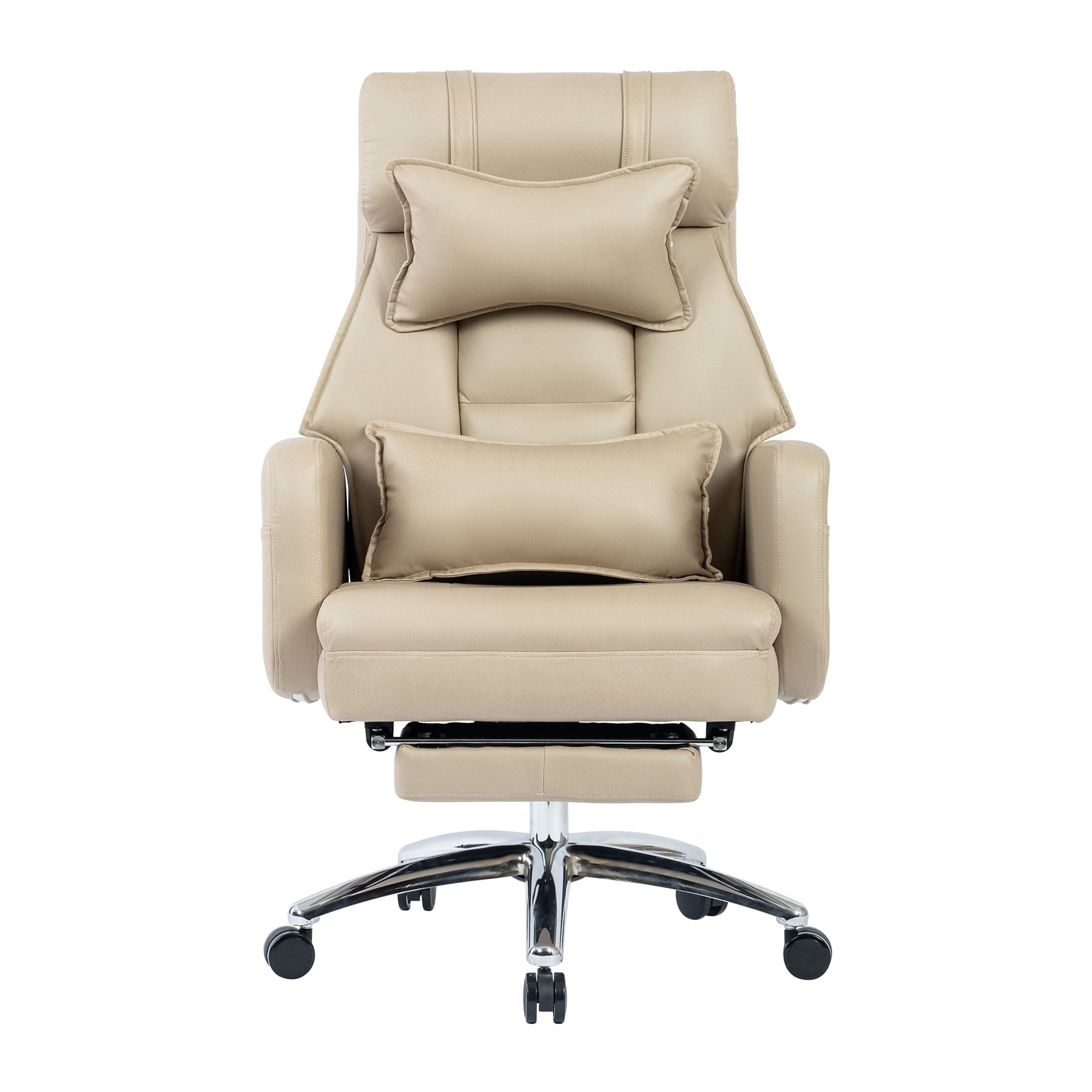 SUGIFT Swivel Ergonomic Office Chair, Technology Leather High Back Office Chair with Lumbar Support Headrest