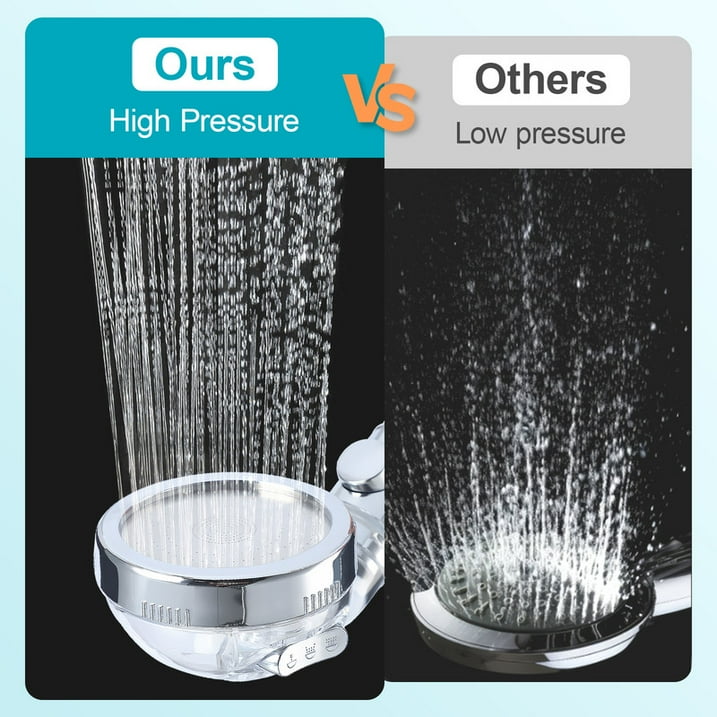 SUGIFT Hand Held Shower Head with Filter Beads 3 Settings Spray High Pressure Shower Heads