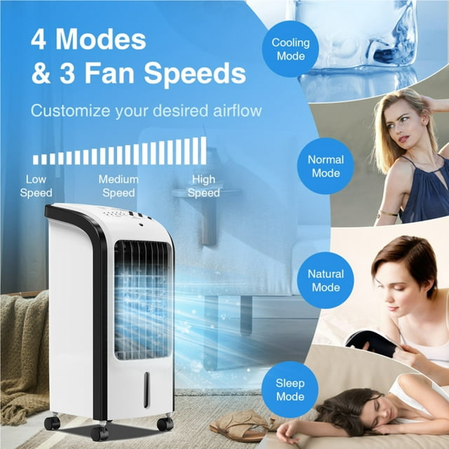 SUGIFT Evaporative Portable Air Cooler Fan with Remote Control