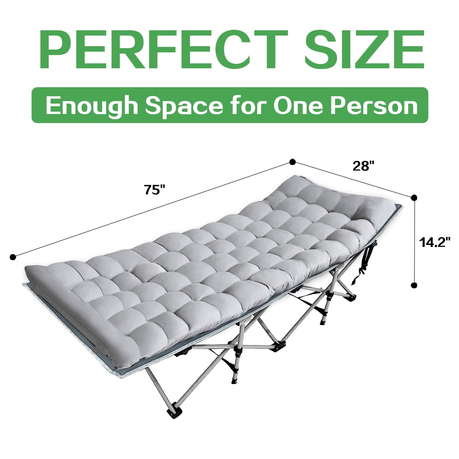 SUGIFT Camping Folding Cot Portable Folding Bed