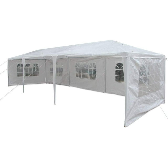 SUGIFT Wedding Party Tent Outdoor Canopy Tent with 8 Side Walls White