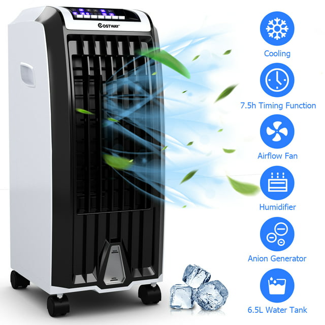 SUGIFT Evaporative Portable Cooler Fan Anion Humidify W/ Remote Control