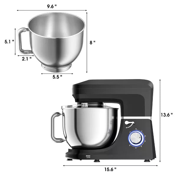 SUGIFT Stand Mixer 7.5QT Tilt-Head Kitchen Mixer with Attachments