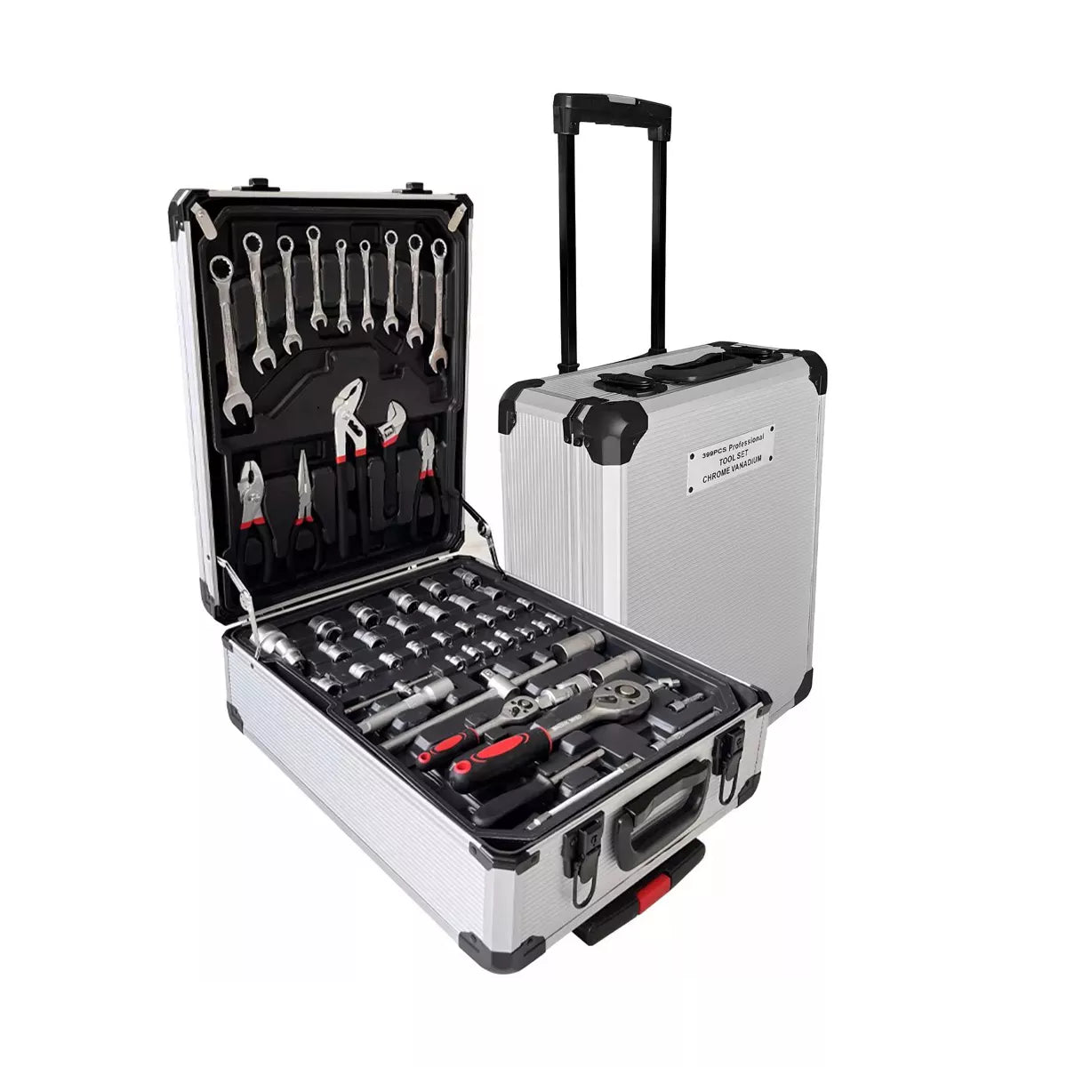 SUGIFT 399-Piece Home Tool Set with Rolling Toolbox