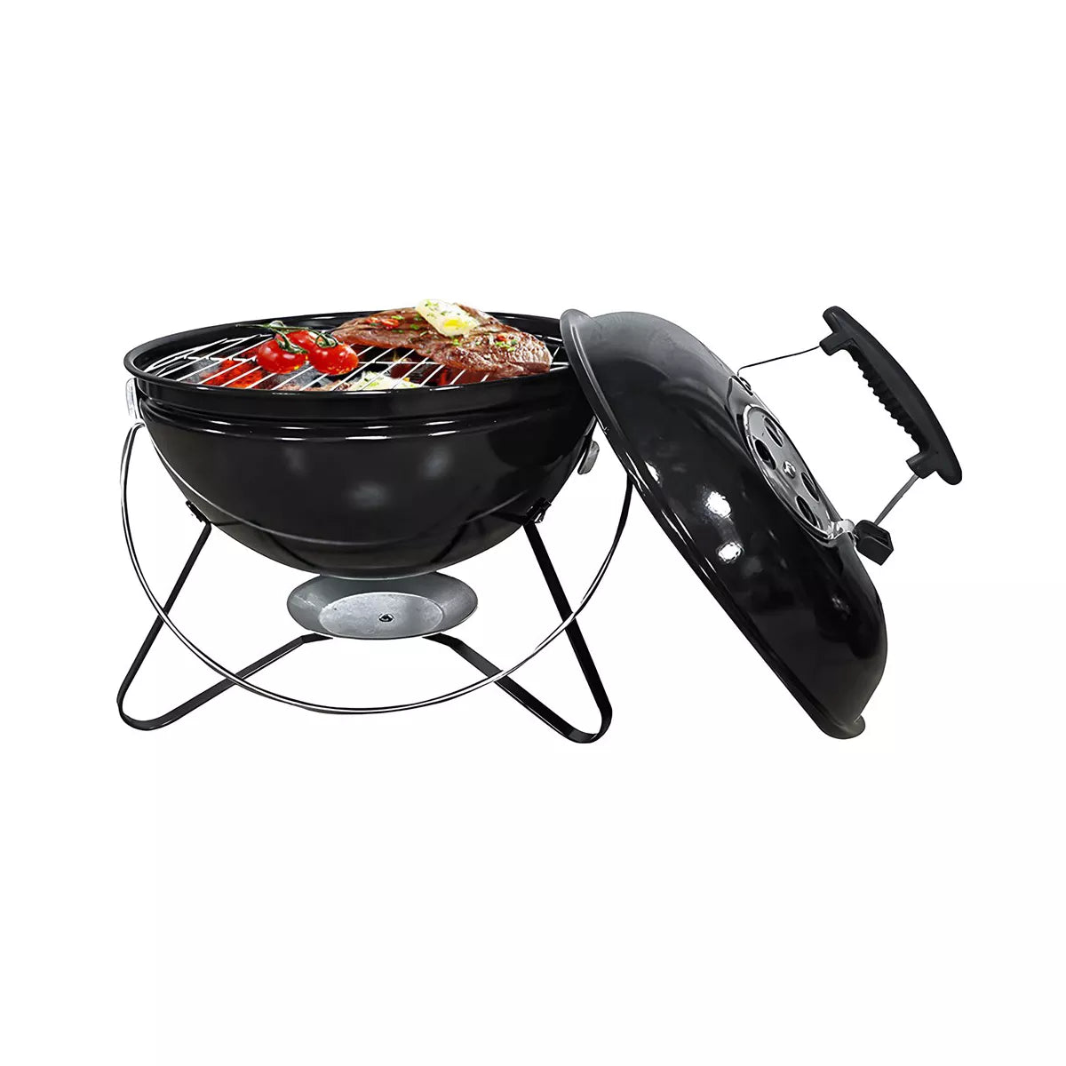 SUGIFT 14-Inch Portable Outdoor Charcoal Grill, Black
