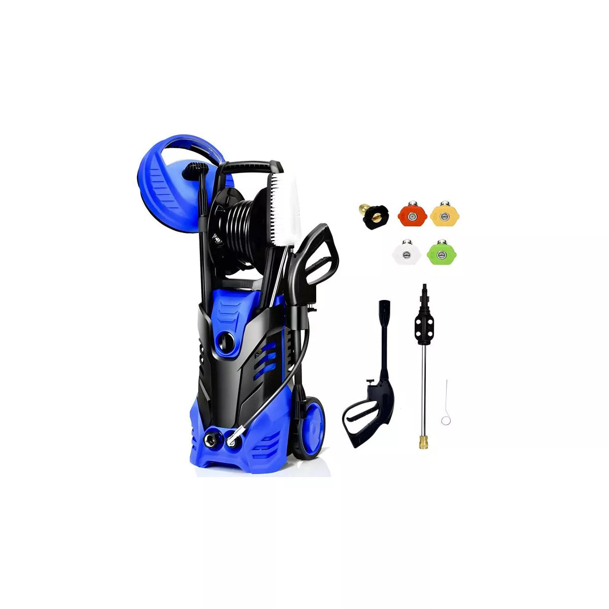 SUGIFT 3000PSI Electric Pressure Washer Cleaner 2.0 GPM with Hose Reel, Blue