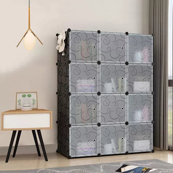 SUGIFT 12 Cube Storage Organizer with Doors