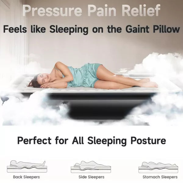 SUGIFT 18in Queen Air Mattress with Built-in Pump
