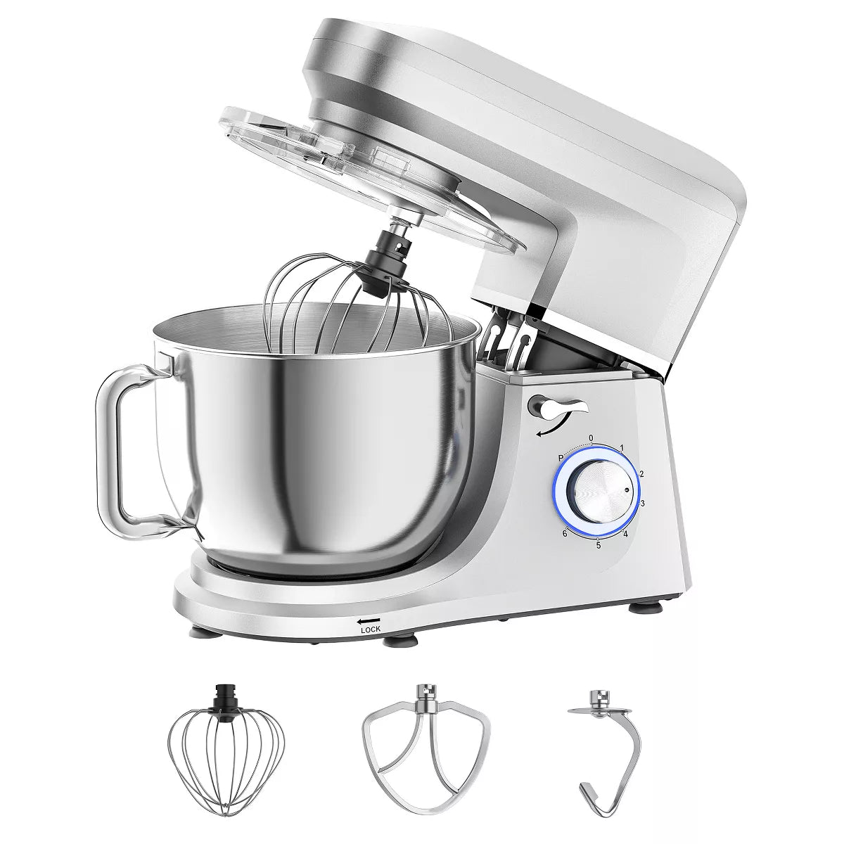 SUGIFT Stand Mixer 7.5QT Tilt Head Kitchen Mixer with Attachments