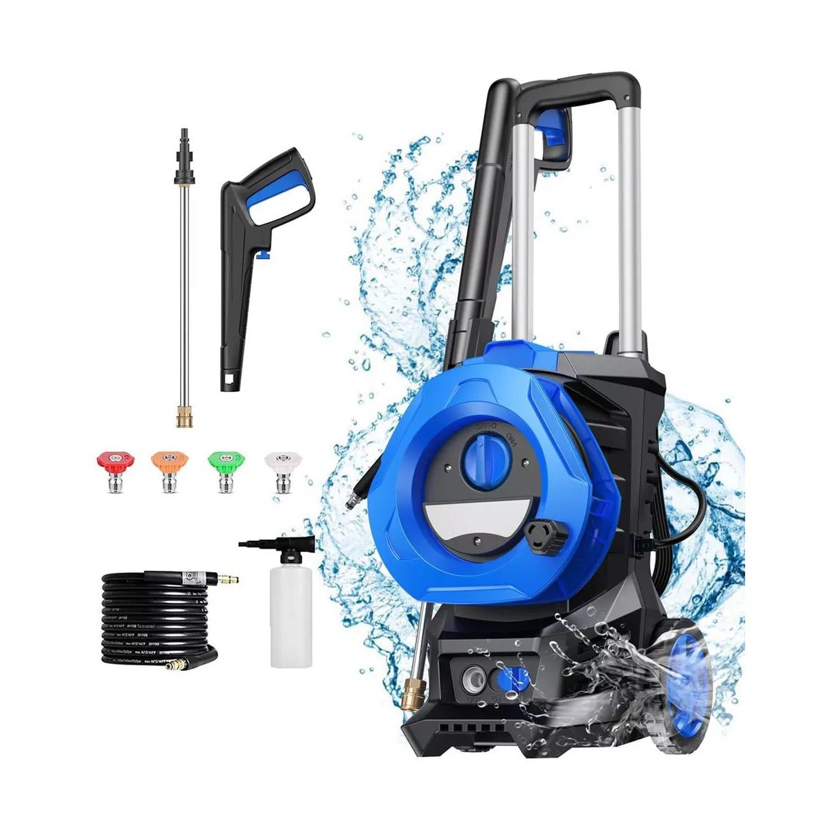 SUGIFT 3300 PSI Electric Pressure Washer with 4 Nozzles, Blue