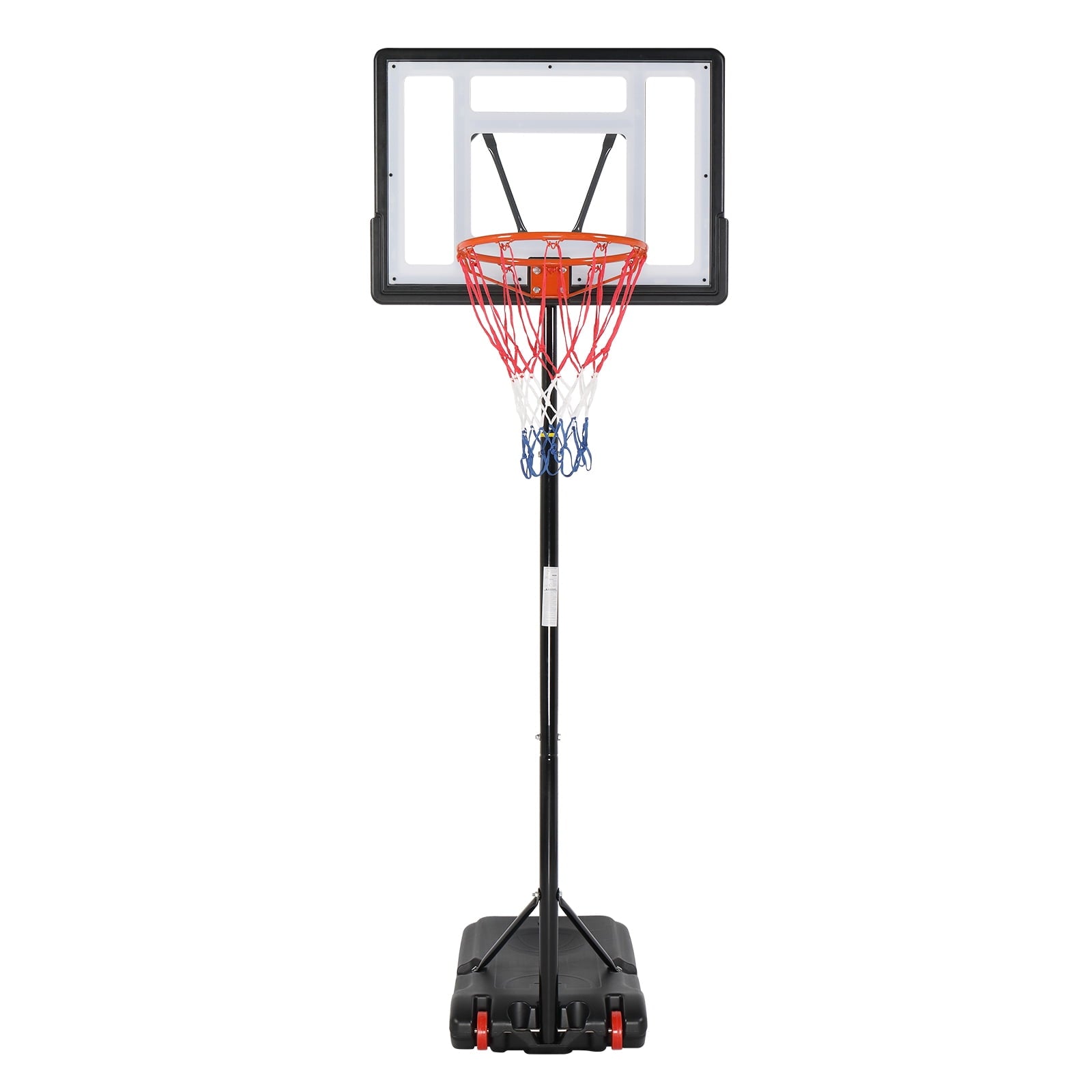 ortable Basketball Hoop Stand, 6.5-8 ft Adjustable Basketball Goal System