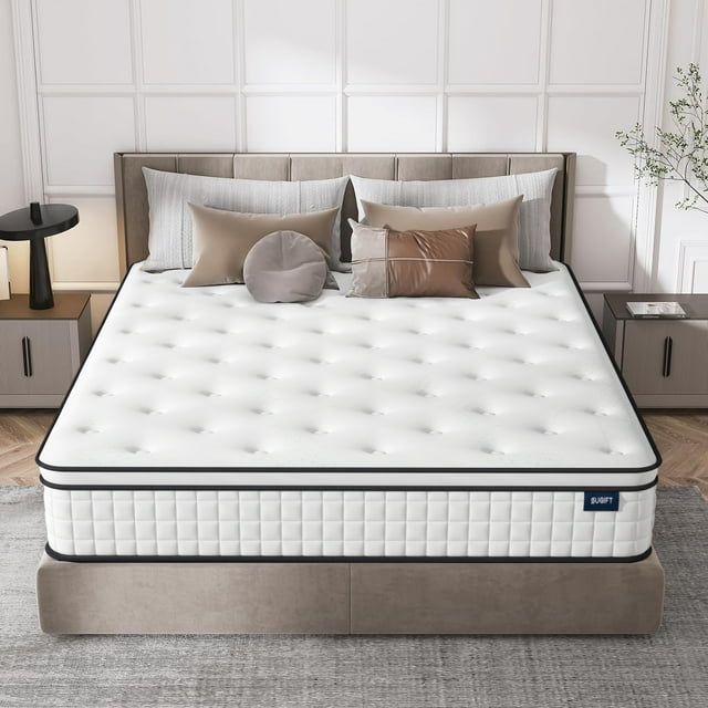 SUGIFT 10in Comfort Innerspring Mattress, Queen