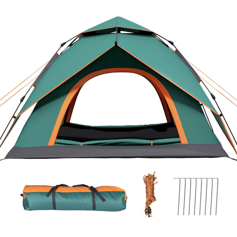 SUGIFT 3-4 Person Instant Pop-Up Camping Tent with Carry Bag Double La
