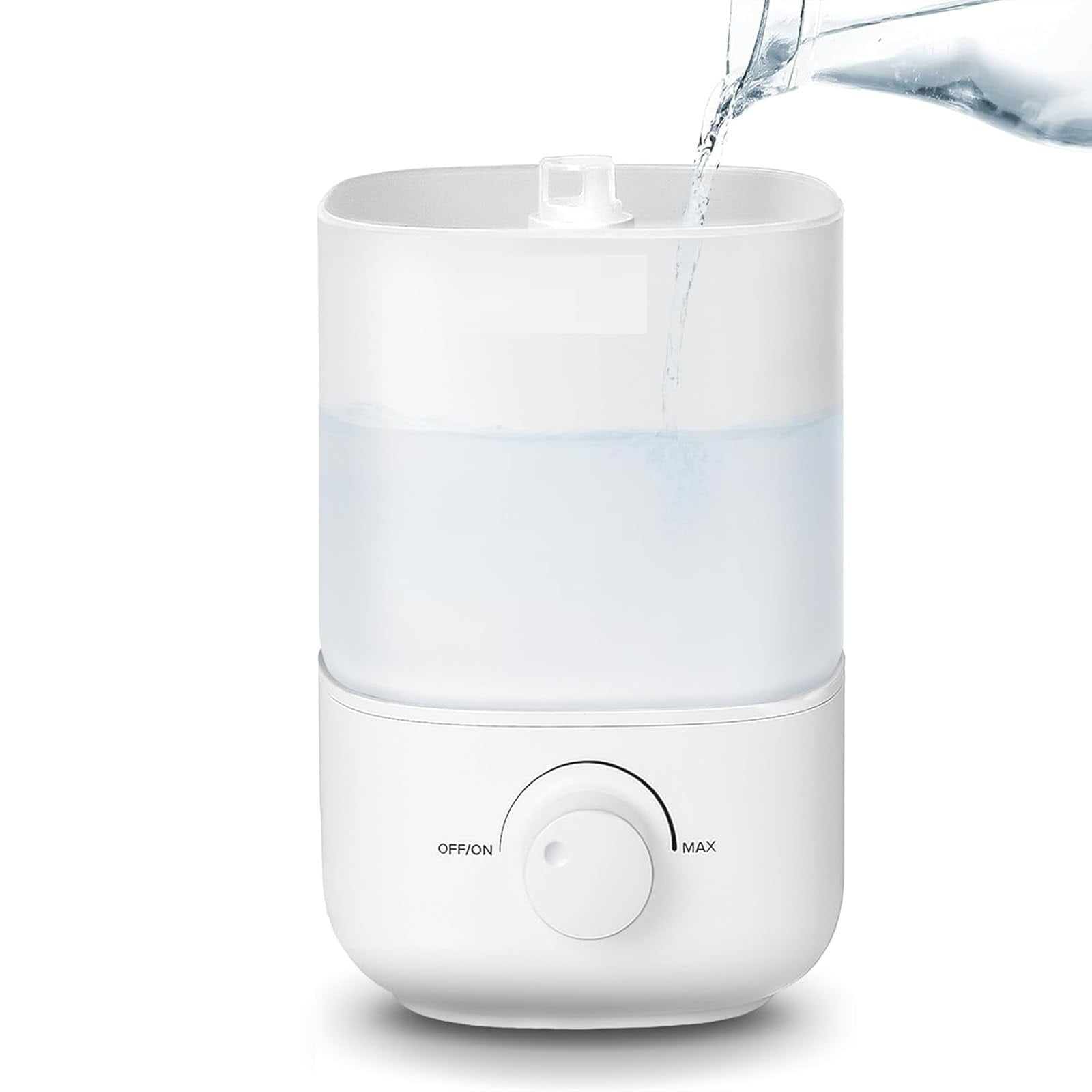SUGIFT Humidifiers for Bedroom Top Fill 4L Supersized Cool Mist Humidifier 32H Runtime 28 dB Quiet Air Humidifier for Large Room Night Light