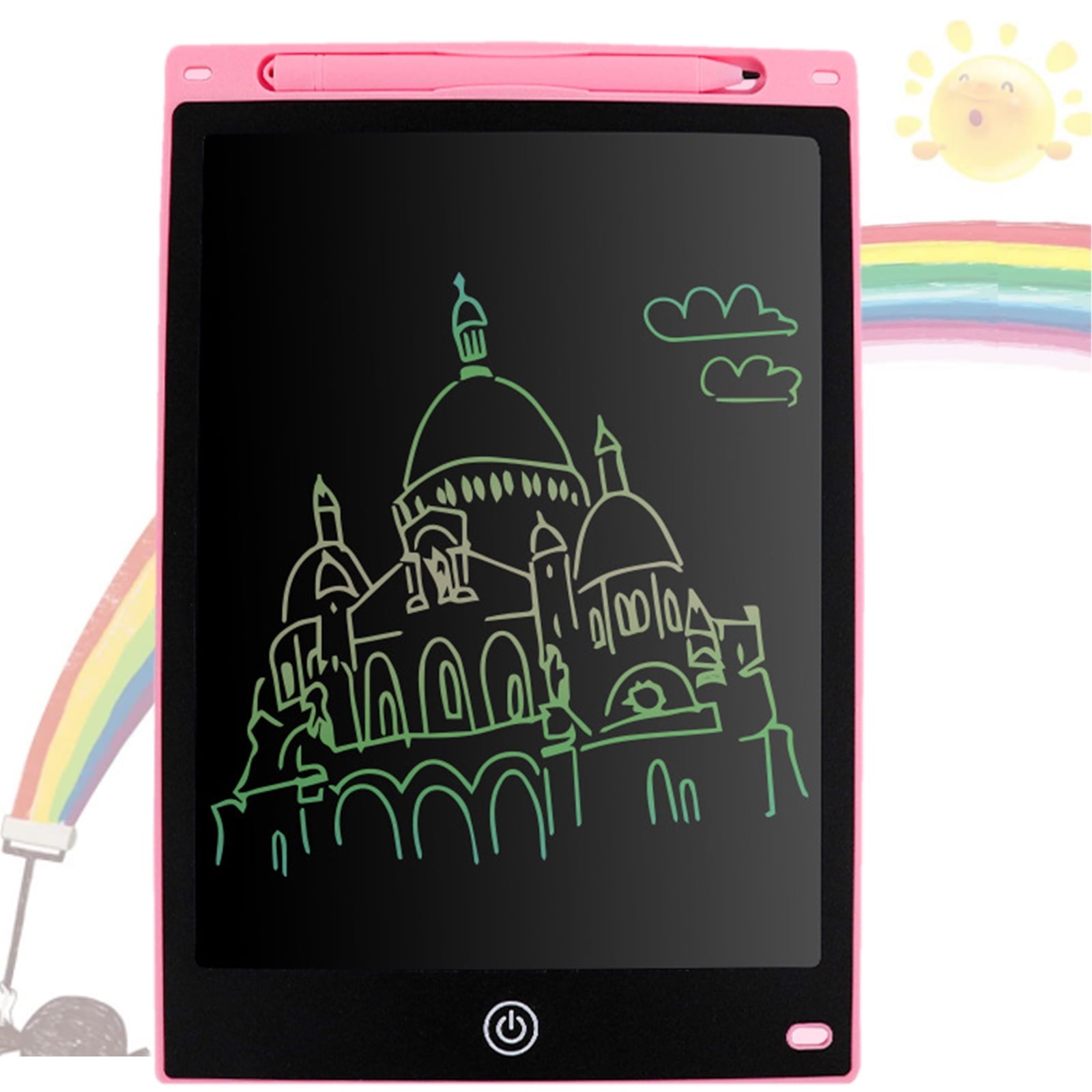 SUGIFT LCD Writing Tablet 10 Inch Drawing Pad Electronic Graphics Tablet Led Writing Tablet Kids Doodle Board Gifts for Kids and Adults Pink