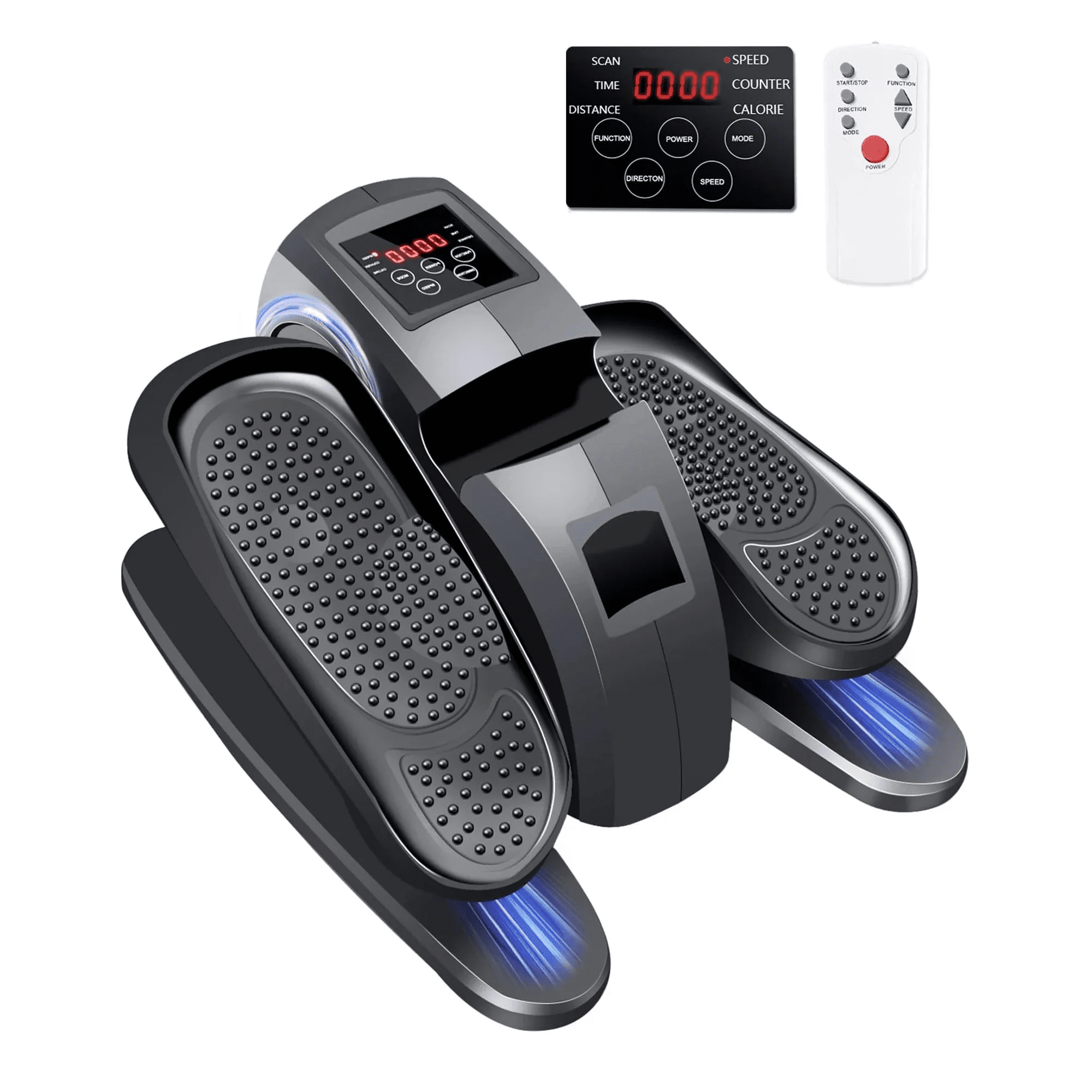 SUGIFT Under Desk Elliptical Machine, Leg Exerciser for Seniors Fuly Assembled with Remote Control
