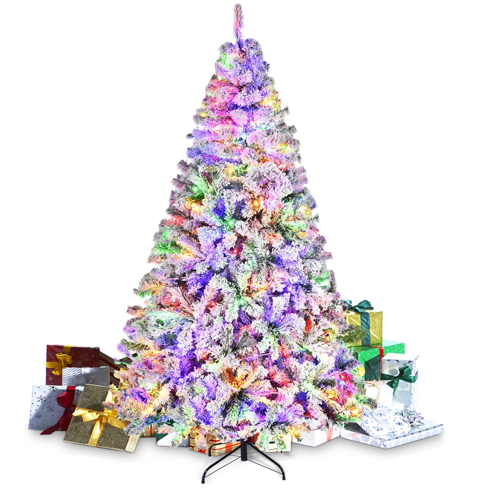 YouYeap 6ft Prelit Christmas Tree with Color Changing Lights for Home, Office, Party Decoration