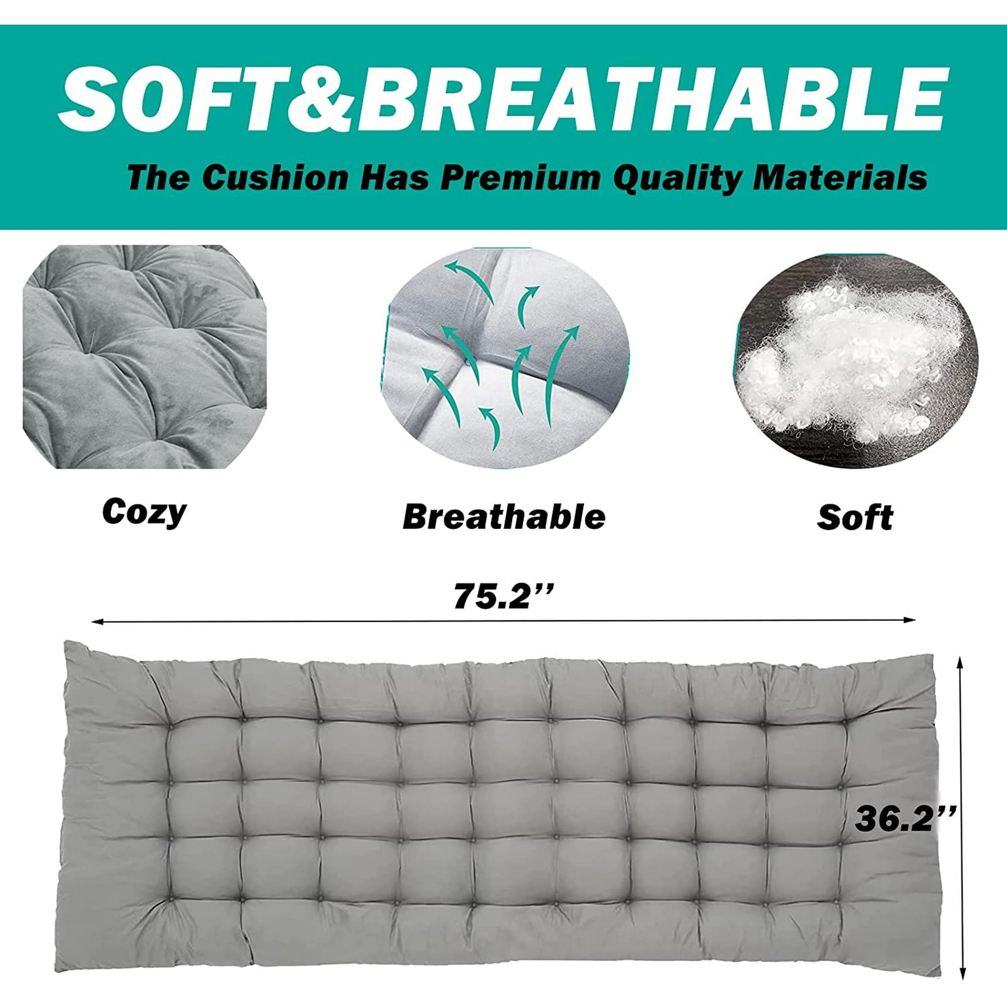 SUGIFT?Portable?Folding?Bed?with?2?Sided?Mattress?&?Carry?Bag?74.8in*28?in*14.6?in
