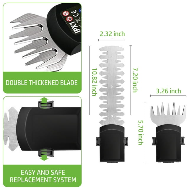 SUGIFT 2-in-1 Grass Shear and Hedger, Green