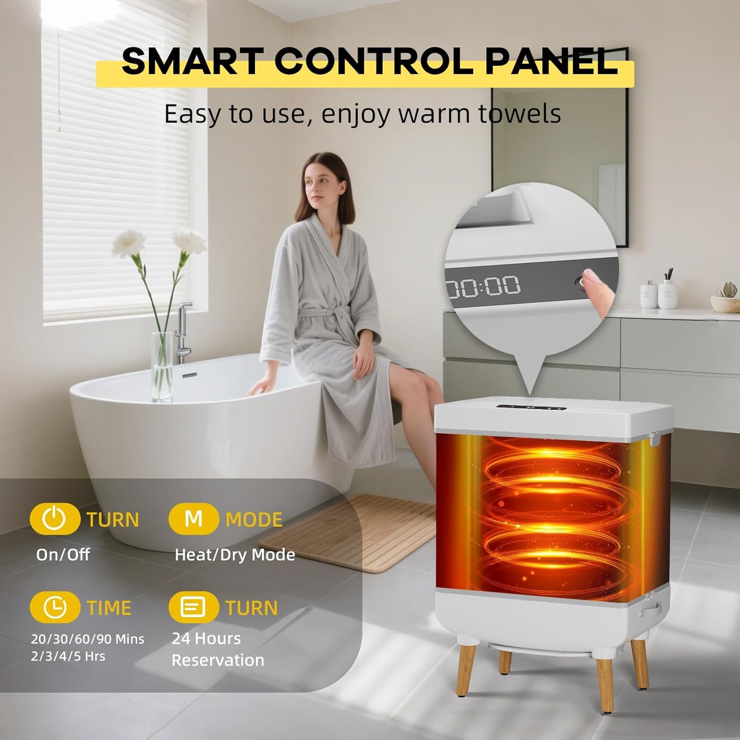 Towel Warmer Bucket 35 L Towel Dryer Heater Blanket Warmer