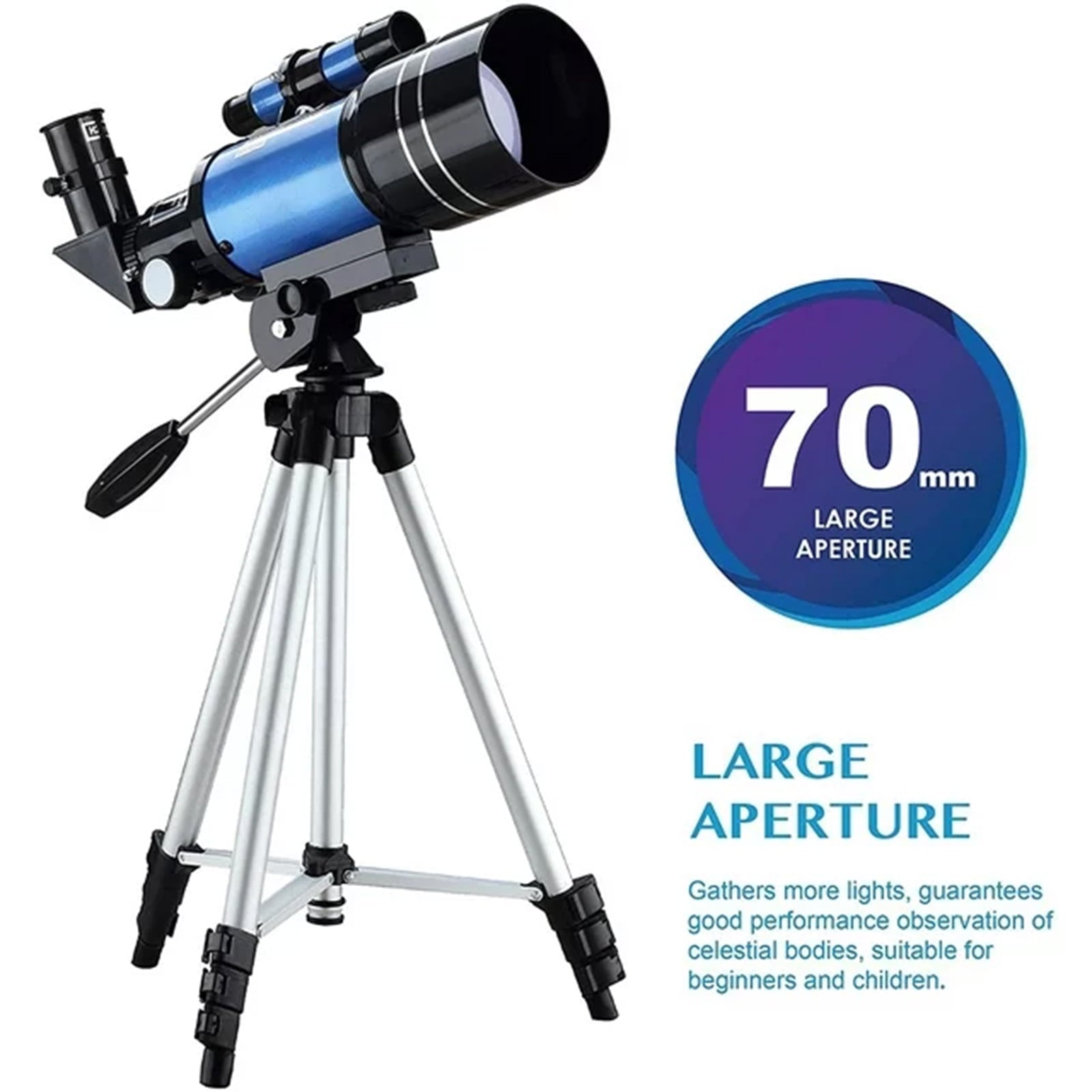 SUGIFT Telescope for Kids Adults and Astronomy Beginners 70300 Telescope with Phone Adapter