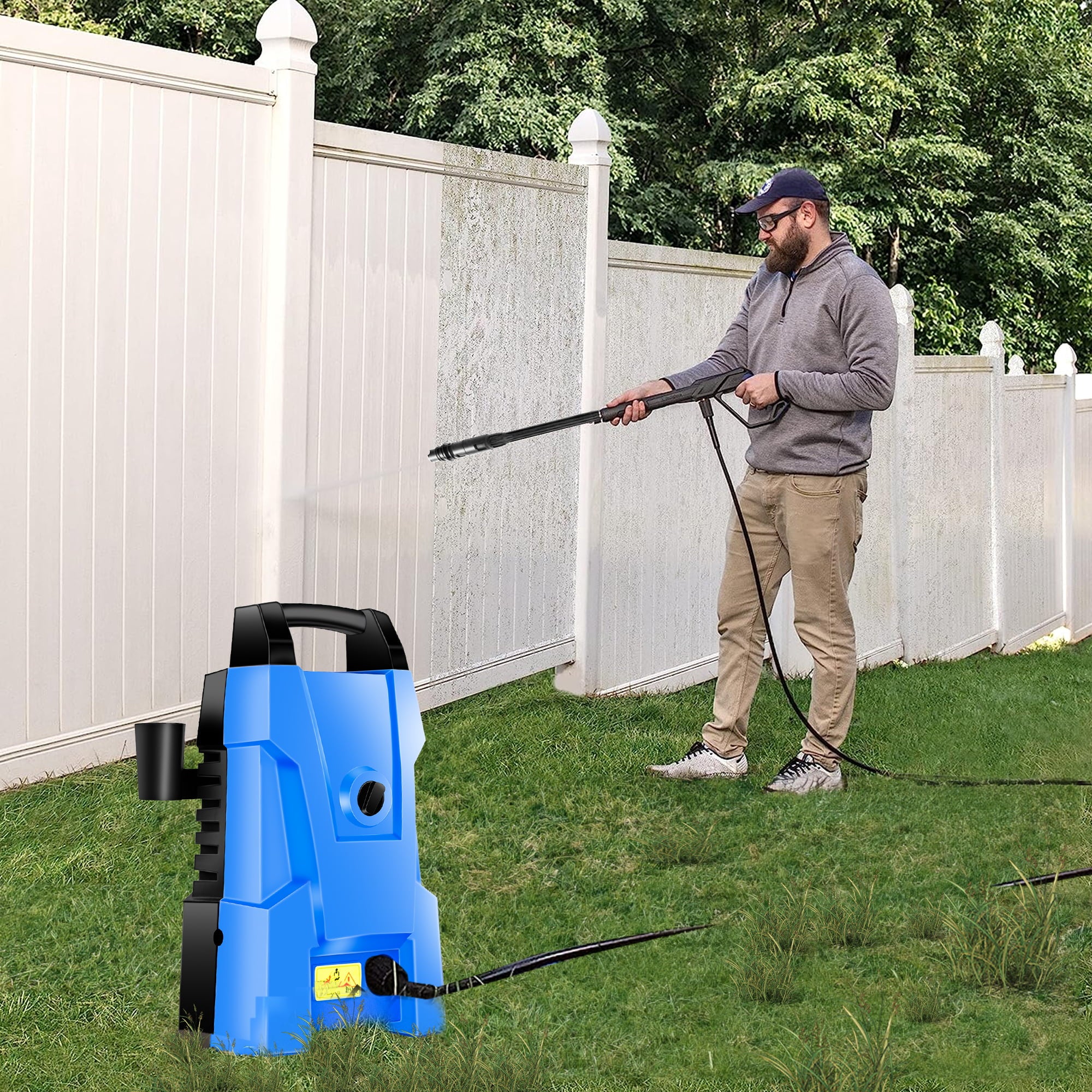 SUGIFT 2000 PSI 2.3 GPM Electric Pressure Washer 1800W High Pressure Washer Cleaner Machine