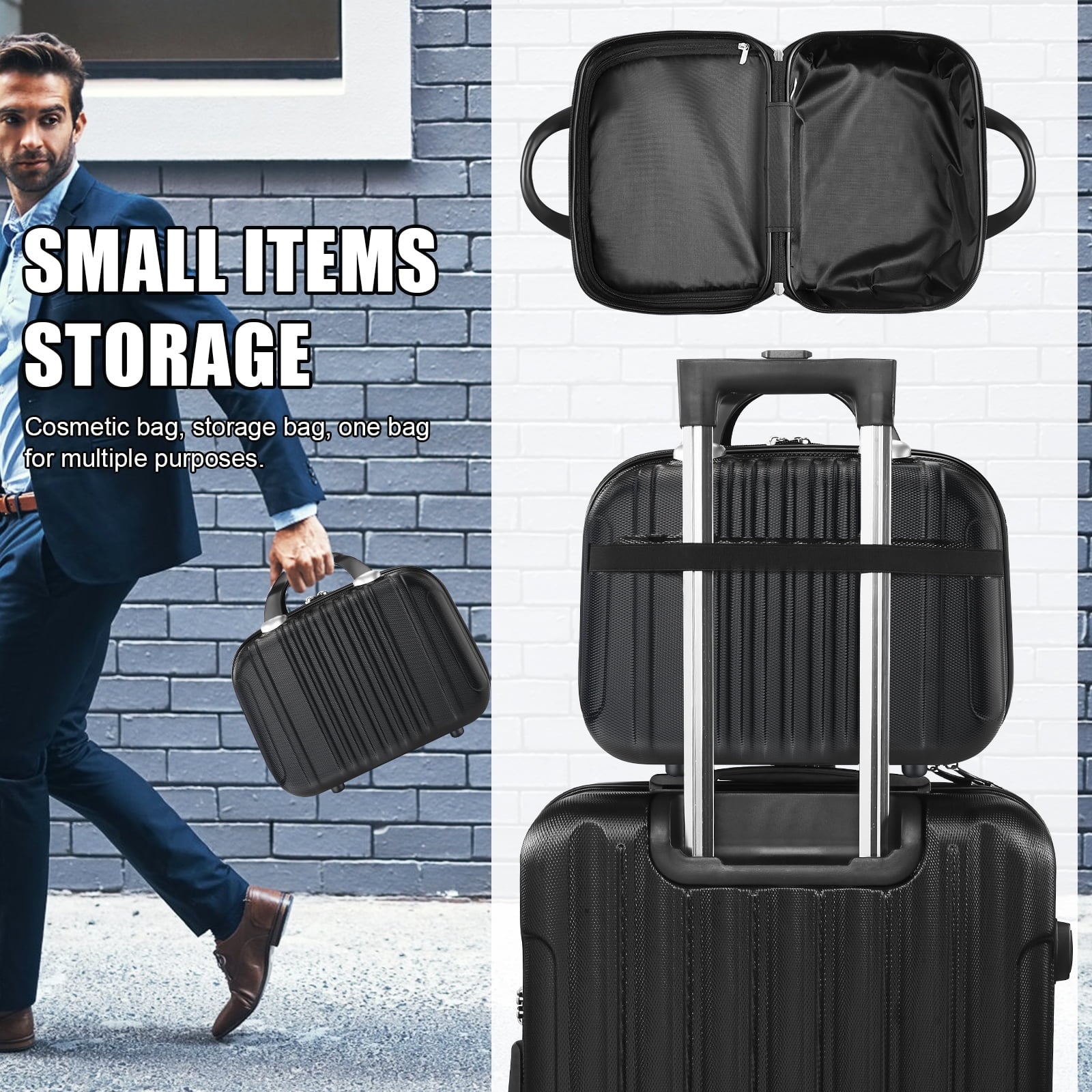 SUGIFT Luggage 4 Piece Set Suitcase Spinner Hardshell Lightweight TSA Lock