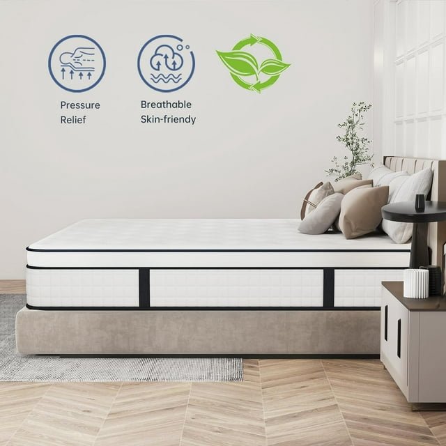 SUGIFT 10in Comfort Innerspring Mattress, Queen