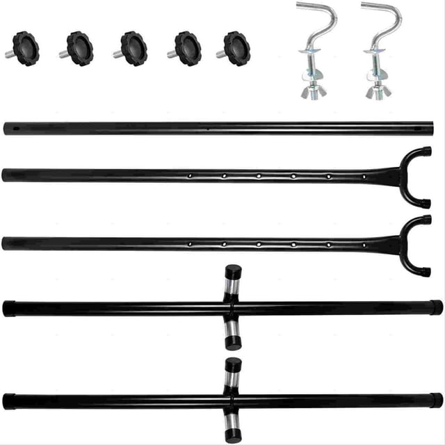 SUGIFT 500lbs 9ft Portable Heavy-Duty Steel Hammock Stand with Carrying Case, Black